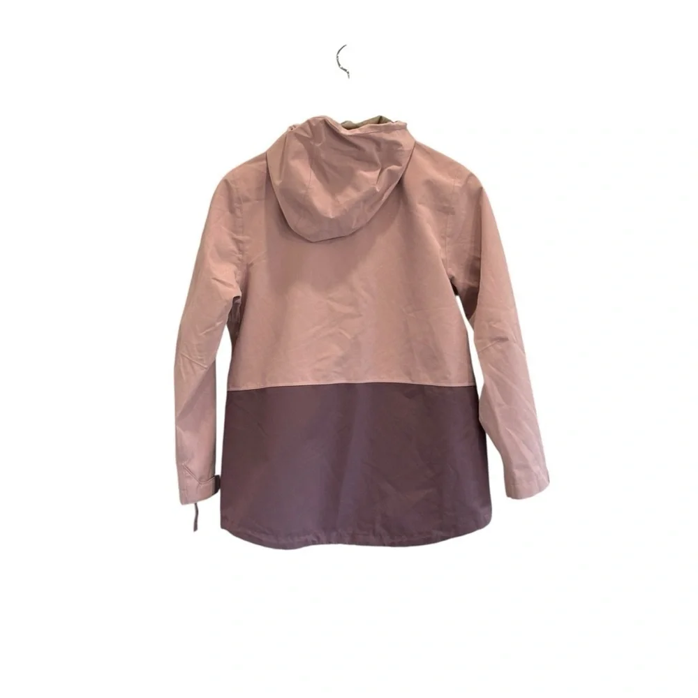 Patagonia Two-Tone Pink Purple Windbreaker Hoodie Jacket Girls Size XL